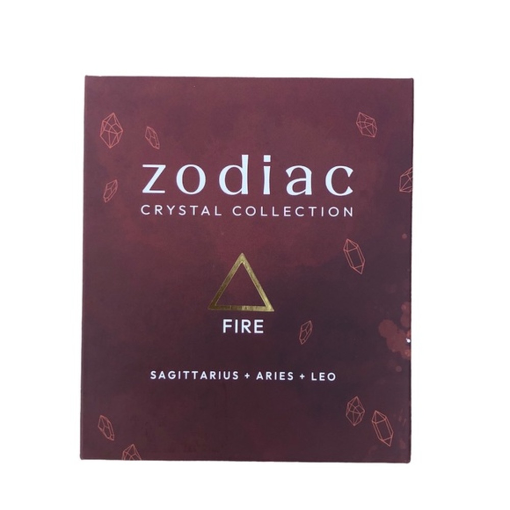 Zodiac Crystal Collection FIRE 6 Stones/Crystals & Carrying Bag by Shoppe Geo